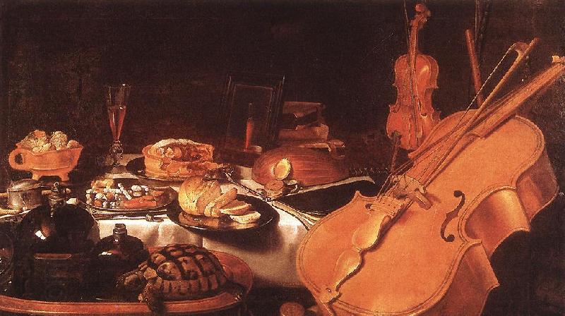 CLAESZ, Pieter Still-Life with Musical Instruments dfg China oil painting art